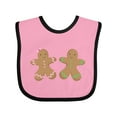 thumbnail image 1 of Inktastic Twin Gingerbread Boy and Girl Co Boys or Girls Baby Bib, 1 of 4