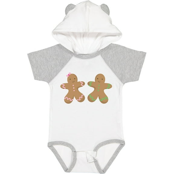 Inktastic Twin Gingerbread Boy and Girl Co Boys or Girls Baby Bodysuit