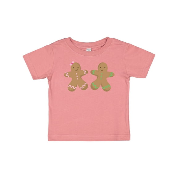 Inktastic Twin Gingerbread Boy and Girl Co Boys or Girls Baby T-Shirt