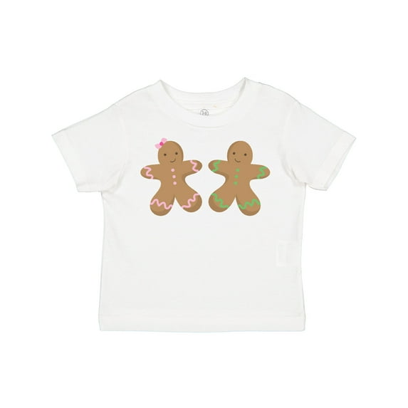 Inktastic Twin Gingerbread Boy and Girl Co Boys or Girls Toddler T-Shirt