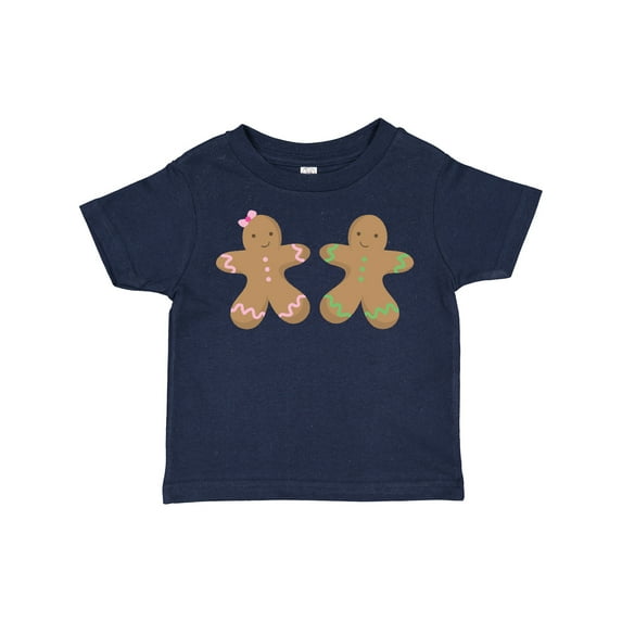 Inktastic Twin Gingerbread Boy and Girl Co Boys or Girls Toddler T-Shirt