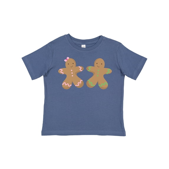 Inktastic Twin Gingerbread Boy and Girl Co Boys or Girls Toddler T-Shirt