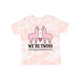 thumbnail image 1 of Inktastic Twin Girls Pink Llama Girls Toddler T-Shirt, 1 of 5