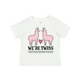 thumbnail image 1 of Inktastic Twin Girls Pink Llama Girls Toddler T-Shirt, 1 of 5