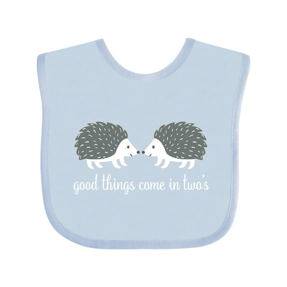 Inktastic Twin Hedgehogs Baby Gift Boys or Girls Baby Bib