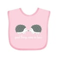 thumbnail image 1 of Inktastic Twin Hedgehogs Baby Gift Boys or Girls Baby Bib, 1 of 4