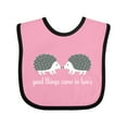thumbnail image 1 of Inktastic Twin Hedgehogs Baby Gift Boys or Girls Baby Bib, 1 of 4