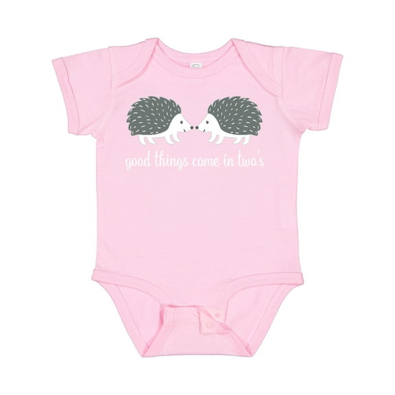 Inktastic Twin Hedgehogs Baby Boys or Girls Baby Bodysuit