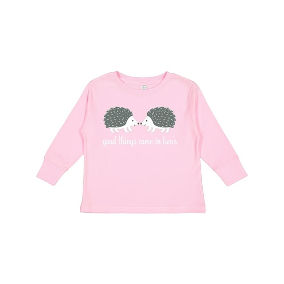 Inktastic Twin Hedgehogs Baby Gift Boys or Girls Long Sleeve Toddler T-Shirt