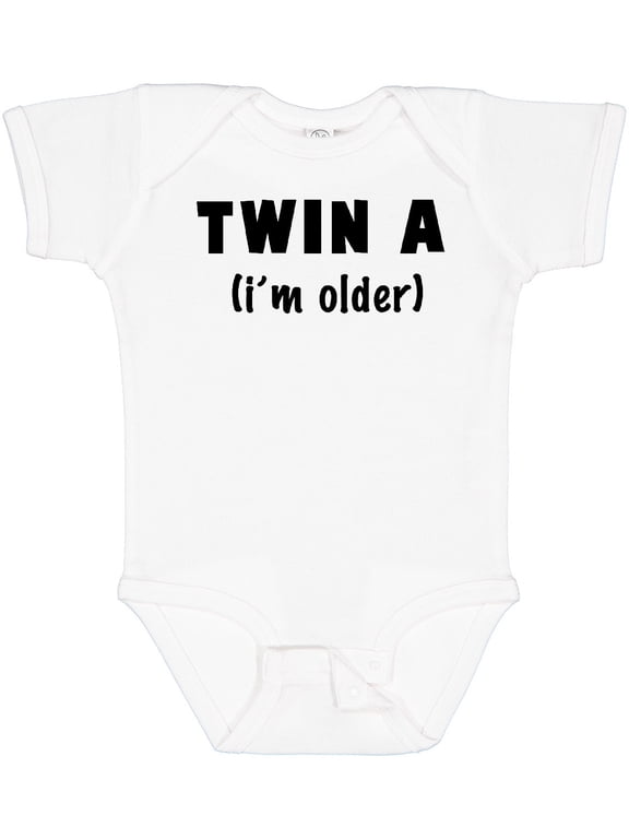 Twin a (i'm Older) Boys or Girls Baby Bodysuit