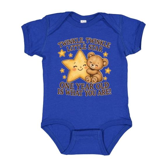 Inktastic Twinkle Twinkle Little Star First Birthday Boys or Girls Baby Bodysuit