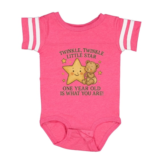 Inktastic Twinkle Twinkle Little Star One Year Old Birthday Boys or Girls Baby Bodysuit