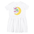 thumbnail image 1 of Inktastic Twinkle Twinkle Little Star with Yellow Moon Girls Toddler Dress, 1 of 5