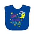 thumbnail image 1 of Inktastic Twinkle, Twinkle, Little Star with Yellow Moon in Night Cap Boys or Girls Baby Bib, 1 of 4