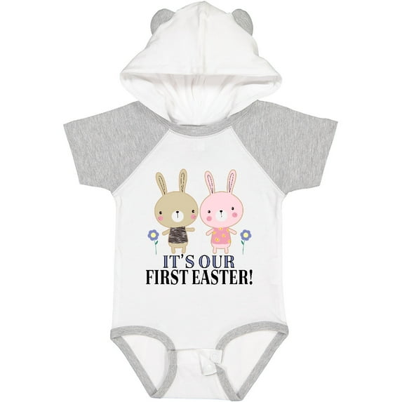 Inktastic Twins First Easter Boy Girl Boys or Girls Baby Bodysuit