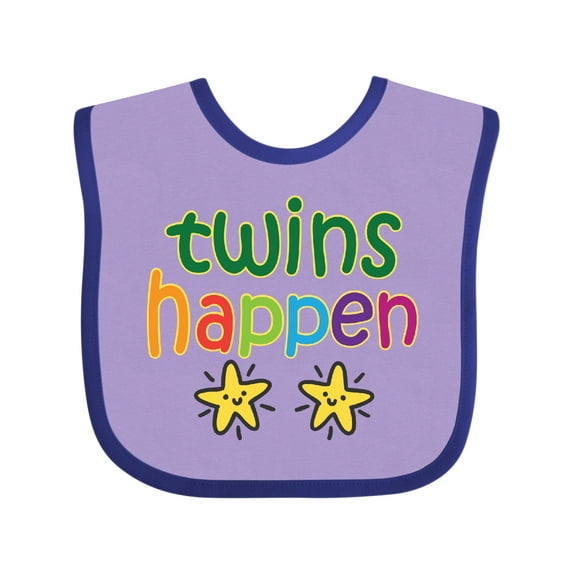 Inktastic Twins Happen Baby Gift Boys or Girls Baby Bib
