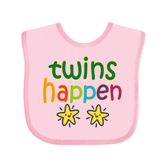 Inktastic Twins Happen Baby Gift Boys or Girls Baby Bib