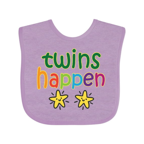 Inktastic Twins Happen Baby Gift Boys or Girls Baby Bib