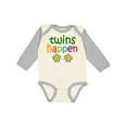 thumbnail image 1 of Inktastic Twins Happen Baby Boys or Girls Long Sleeve Baby Bodysuit, 1 of 5