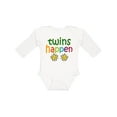 thumbnail image 1 of Inktastic Twins Happen Baby Boys or Girls Long Sleeve Baby Bodysuit, 1 of 5