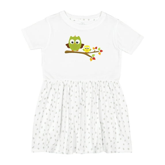 Inktastic Two Cute Owls on a Branch Girls Toddler Dress