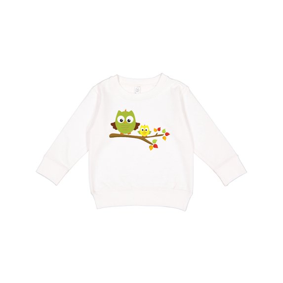 Inktastic Two Cute Owls on a Branch Toddler Sweatshirt