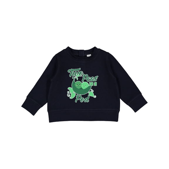 Inktastic Two Peas in a Pod with Faces Baby Sweatshirt