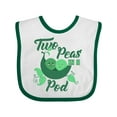 thumbnail image 1 of Inktastic Two Peas in a Pod with Faces Boys or Girls Baby Bib, 1 of 4