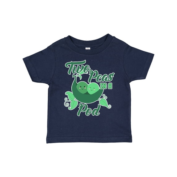 Inktastic Two Peas in a Pod with Faces Boys or Girls Toddler T-Shirt