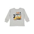 thumbnail image 1 of Inktastic Two and Digging It Bulldozer 2nd Birthday Boys or Girls Long Sleeve Toddler T-Shirt, 1 of 5