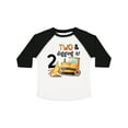 thumbnail image 1 of Inktastic Two and Digging It Bulldozer 2nd Birthday Boys or Girls Toddler T-Shirt, 1 of 5