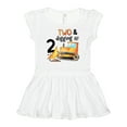 thumbnail image 1 of Inktastic Two and Digging It Bulldozer 2nd Birthday Girls Baby Dress, 1 of 5