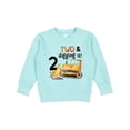 thumbnail image 1 of Inktastic Two and Digging It Bulldozer 2nd Birthday Toddler Sweatshirt, 1 of 4