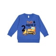 thumbnail image 1 of Inktastic Two and Digging It Bulldozer 2nd Birthday Toddler Sweatshirt, 1 of 4