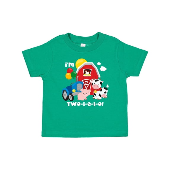 Inktastic Two-i-e-i-o 2nd Birthday Boys or Girls Baby T-Shirt