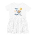 thumbnail image 1 of Inktastic Two the Moon Astronaut 2nd Birthday Girls Toddler Dress, 1 of 5