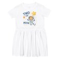 thumbnail image 1 of Inktastic Two the Moon Astronaut 2nd Birthday Girls Toddler Dress, 1 of 5