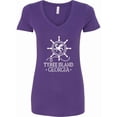 thumbnail image 1 of Inktastic Tybee Island Georgia Travel Women's V-Neck T-Shirt, 1 of 5