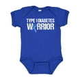 thumbnail image 1 of Inktastic Type 1 Diabetes Warrior Boys or Girls Baby Bodysuit, 1 of 5