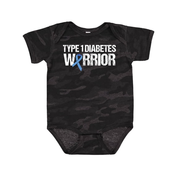 Inktastic Type 1 Diabetes Warrior Boys or Girls Baby Bodysuit