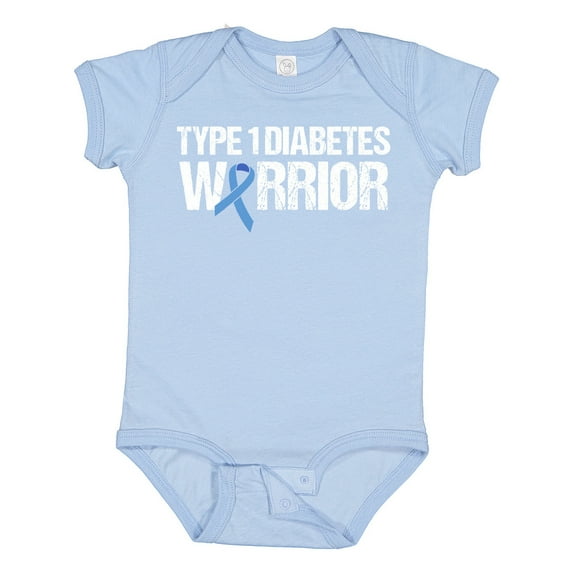Inktastic Type 1 Diabetes Warrior Boys or Girls Baby Bodysuit