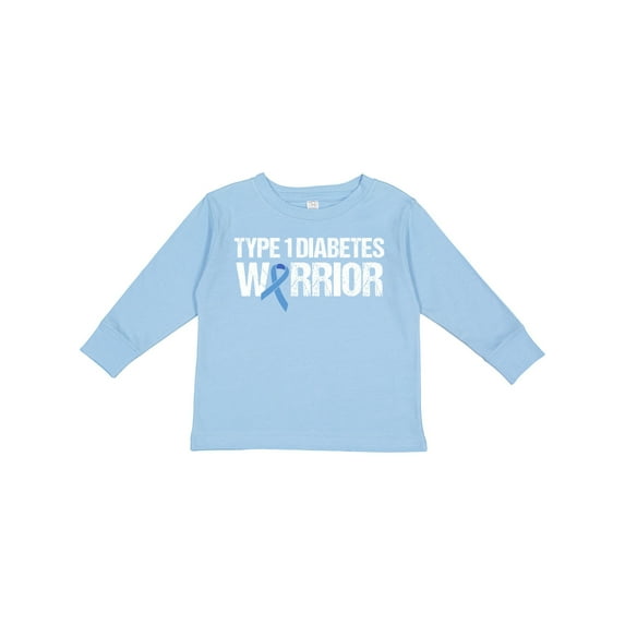 Inktastic Type 1 Diabetes Warrior Boys or Girls Long Sleeve Toddler T-Shirt