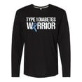 thumbnail image 1 of Inktastic Type 1 Diabetes Warrior Long Sleeve T-Shirt, 1 of 5