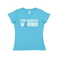 thumbnail image 1 of Inktastic Type 1 Diabetes Warrior Women's V-Neck T-Shirt, 1 of 5