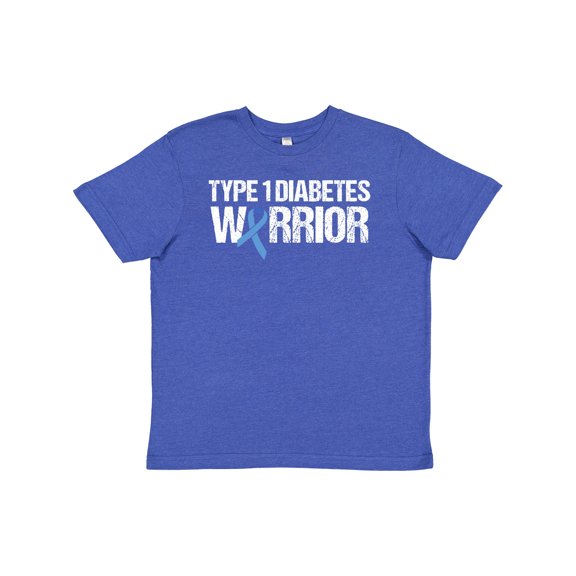 Inktastic Type 1 Diabetes Warrior Youth T-Shirt
