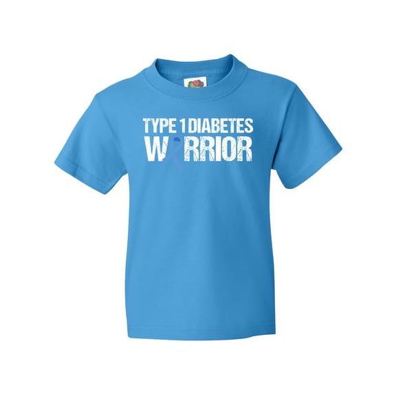 Inktastic Type 1 Diabetes Warrior Youth T-Shirt