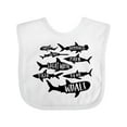 thumbnail image 1 of Inktastic Types of Sharks Boys or Girls Baby Bib, 1 of 4