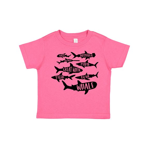 Inktastic Types of Sharks Boys or Girls Toddler T-Shirt