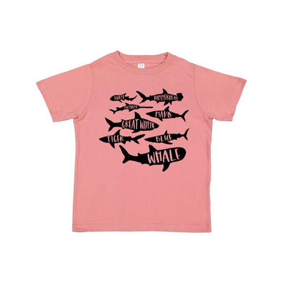 Inktastic Types of Sharks Boys or Girls Toddler T-Shirt