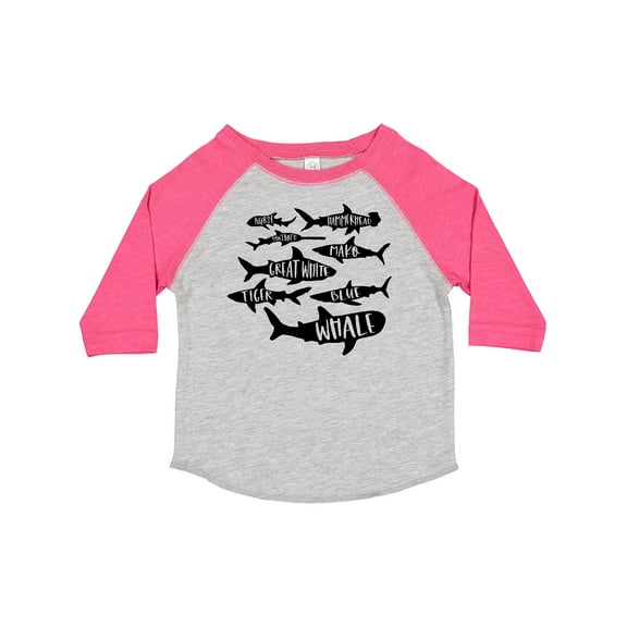Inktastic Types of Sharks Boys or Girls Toddler T-Shirt